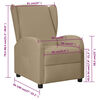 vidaXL Fauteuil inclinable Cappuccino Similicuir