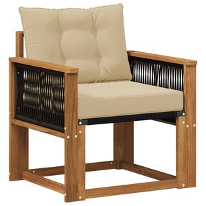 vidaXL Sofa de milieu ext&eacute;rieur Bois d'Acacia Massif Naturel