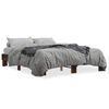 vidaXL Cadre de lit sans matelas ch&ecirc;ne fum&eacute; 150x200 cm