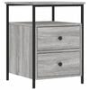 vidaXL Table de chevet sonoma gris 44x45x60 cm bois d'ing&eacute;nierie