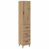 vidaXL Haut Armoire Ch&ecirc;ne artisanal 34,5 x 34 x 180 cm