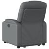vidaXL Fauteuil inclinable Gris Similicuir