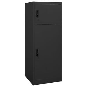 vidaXL Armoire &agrave; selles Anthracite 53x53x140 cm Acier