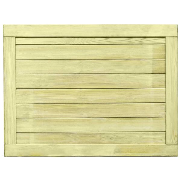 vidaXL Portail de jardin Bois de pin imprégné 75x100 cm