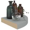 vidaXL Étagères d'angle flottantes 2 pcs gris 25x25x3,8 cm MDF