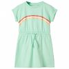 Robe pour enfants avec cordon de serrage vert vif 104