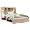 vidaXL Lit biblioth&egrave;que sans matelas 140x190 cm bois de pin massif