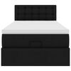 VidaXL Lit ottoman avec matelas noir 100x200 cm similicuir