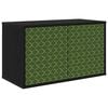 vidaXL Meuble TV mural GELEEN 69 x 33 x 40 cm Ch&ecirc;ne noir
