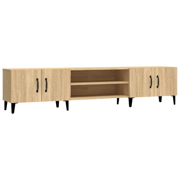 vidaXL Meuble TV Chêne Sonoma 180x31,5x40 cm Bois d'ingénierie