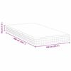 vidaXL Matelas Blanc et Gris 100 x 200 cm Printemps Bonell