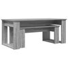 vidaXL Ensemble de tables basses 2 pcs Gris Sonoma Bois d'ing&eacute;nierie