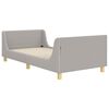vidaXL Cadre de lit pour enfants avec t&ecirc;te de lit Gris clair 80x200 cm