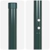 vidaXL Poteau de cl&ocirc;ture. 2 pcs Vert Acier peint par poudre