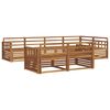 vidaXL Ensemble de canap&eacute;s d'ext&eacute;rieur 7 pc Naturel