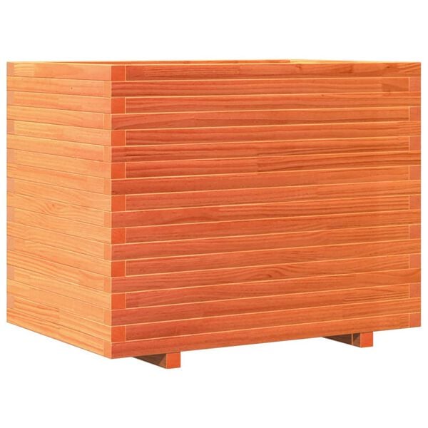 vidaXL Jardini&egrave;re cire marron 90x60x72,5 cm bois de pin massif
