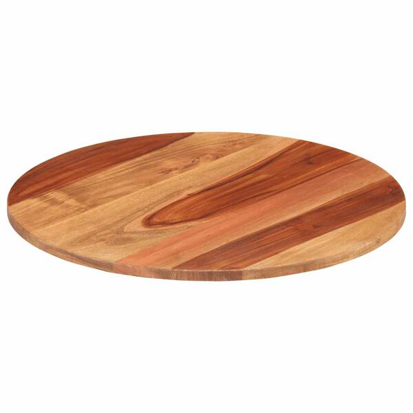 vidaXL Dessus de table bois massif d'acacia rond 15-16 mm 50 cm