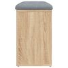 vidaXL Banc &agrave; chaussures Ch&ecirc;ne Sonoma 82x32x50 cm Bois d'ing&eacute;nierie