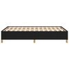 vidaXL Cadre de lit sans matelas noir 120x190 cm tissu