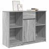 vidaXL Buffet avec tiroir sonoma gris 101x35x76 cm bois d'ingénierie