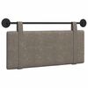 vidaXL T&ecirc;te de lit suspendue Uni Gris 110 x 55 x 5 cm PU antique