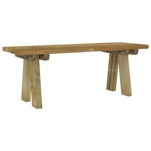 vidaXL Banc de jardin 110 cm bois de pin massif impr&eacute;gn&eacute;