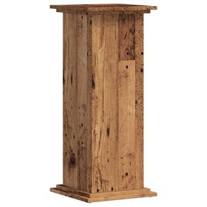 vidaXL Support pour plantes vieux bois 33x33x80 cm bois d'ing&eacute;nierie