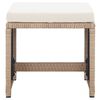vidaXL Ensemble &agrave; manger d'ext&eacute;rieur avec coussins 17 pcs rotin Beige