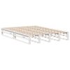 vidaXL Lit biblioth&egrave;que sans matelas blanc 140x190 cm bois massif