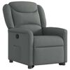 vidaXL Fauteuil inclinable Gris fonc&eacute; Tissu