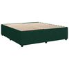 vidaXL Sommier &agrave; lattes de lit et matelas Vert fonc&eacute; 200x200cm Velours