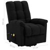 vidaXL Fauteuil de massage Noir Tissu
