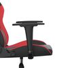vidaXL Chaise de jeu Noir et rouge Similicuir