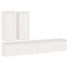 vidaXL Meubles TV 4 pcs Blanc Bois massif de pin