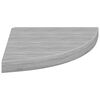 vidaXL &Eacute;tag&egrave;res d'angle murales 4 pcs Gris b&eacute;ton 35x35x3,8 cm MDF