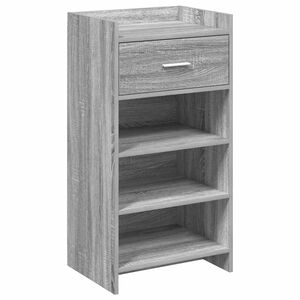 vidaXL Cabinet &agrave; chaussures avec tiroir Sonoma gris 48 x 36 x 92 cm