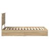 vidaXL Lit de Rangement Ch&ecirc;ne Sonoma 90 x 190 cm Bois d'ing&eacute;nierie