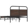 vidaXL Cadre de lit sans matelas 120x190 cm ch&ecirc;ne marron
