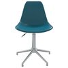 vidaXL Chaise pivotante de salle à manger Turquoise PP