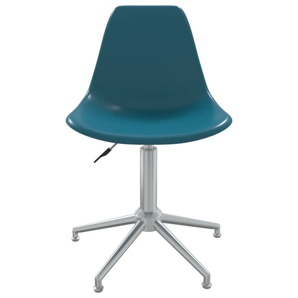 vidaXL Chaise pivotante de salle à manger Turquoise PP