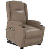 vidaXL Fauteuil de massage Cappuccino Similicuir