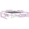 vidaXL Cadre de lit sans matelas ch&ecirc;ne sonoma 140x200 cm