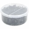 vidaXL Bandes tress&eacute;es pour chevaux 500 pcs silicone noir
