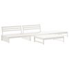 vidaXL Salon de jardin 4 pcs avec coussins blanc bois massif
