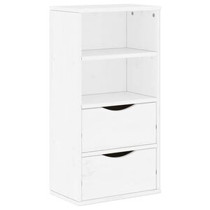 vidaXL Armoire lat&eacute;rale tiroirs ODDA blanc 40x24x79 cm bois massif pin