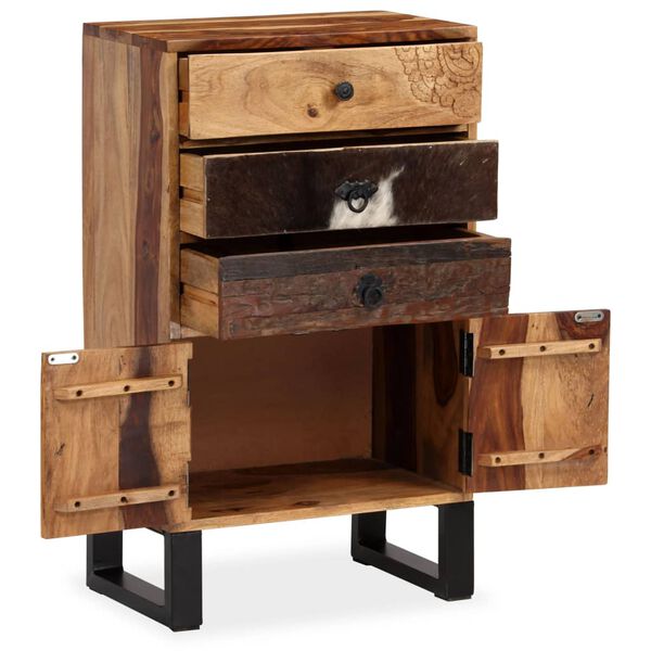 vidaXL Buffet Bois massif de Sesham 50x30x86 cm