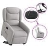 vidaXL Fauteuil inclinable gris nuage tissu