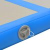 vidaXL Tapis gonflable de gymnastique avec pompe 400x100x10cm PVC Bleu