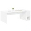 vidaXL Table basse Blanc 101,5 x 50 x 37 cm Bois d'ing&eacute;nierie