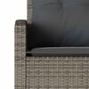 vidaXL Canapés en forme de L avec coussins gris résine tressée